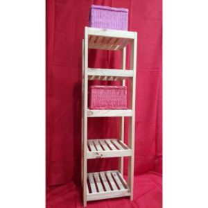 toallero pino de 30 cm x 35 x 120cm